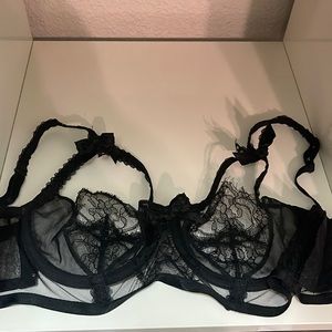 Agent Provocateur black Cage Lace Bra